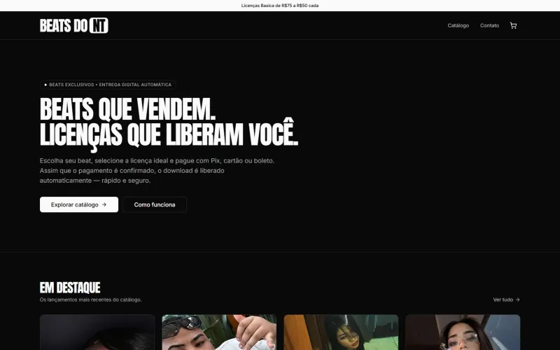 Prévia do projeto BEATS DO NT